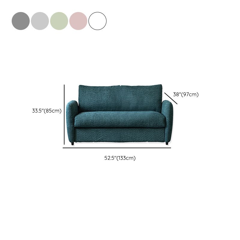 38" Wide Scandinavian Sofa Futon Foldable Upholstered Sleeper Sofa