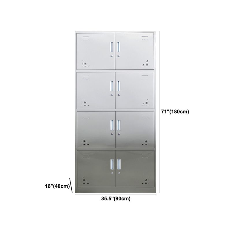 Metal Industrial Cabinet for Bathroom Steel Storage Cabinet with Hinged Door