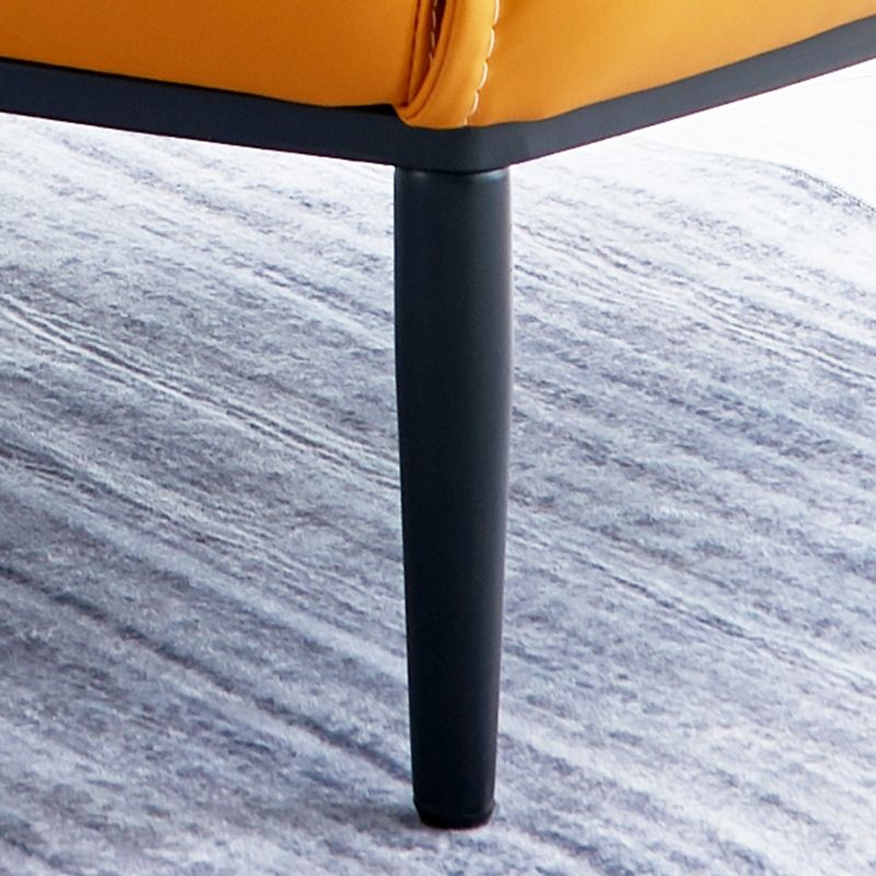 33.86"L x 33.06"W x 30.71"H Modern Tight Back Flared Arms  Barrel Chair