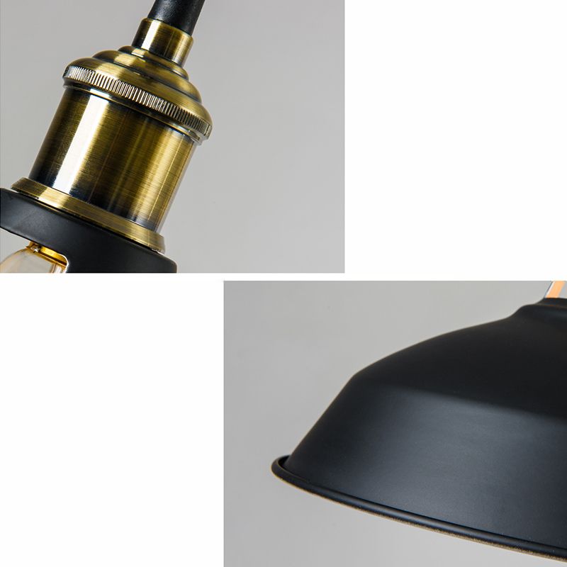 Nordic Industrial  Barn Shade Pendant Light Metal 1-Light Pendant Lighting for Restaurant