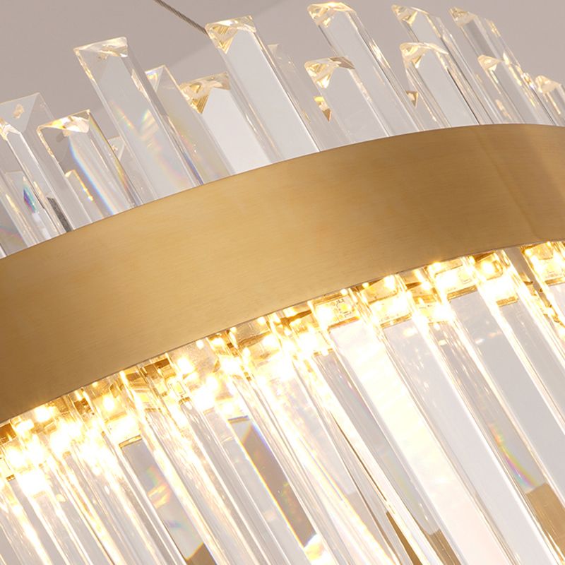 Hedendaagse luxe led hangende lamp metalen kroonluchter voor woonkamer