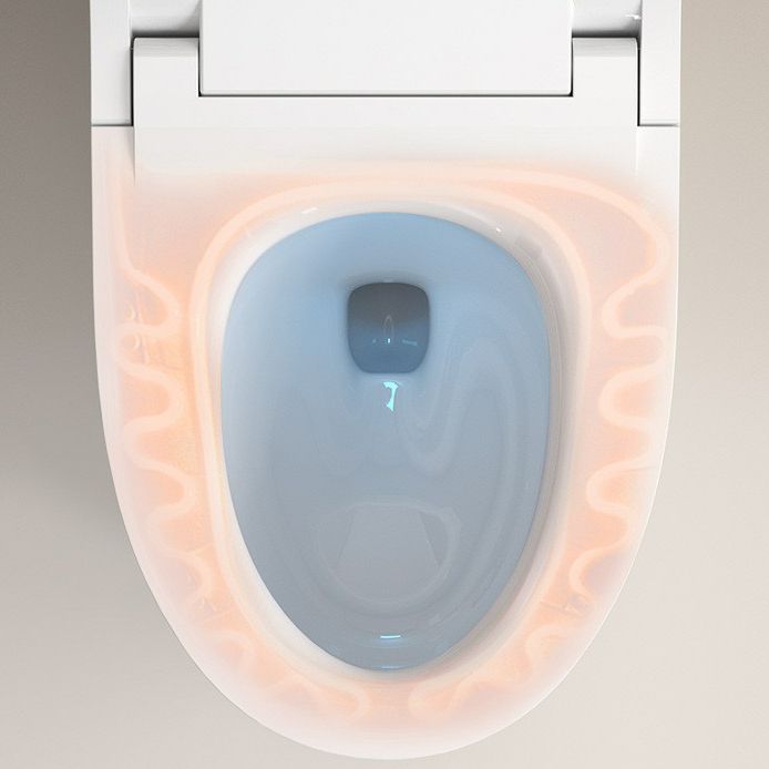 Modern Toilet Bowl ABS Floor Mounted Siphon Jet Flush Toilet