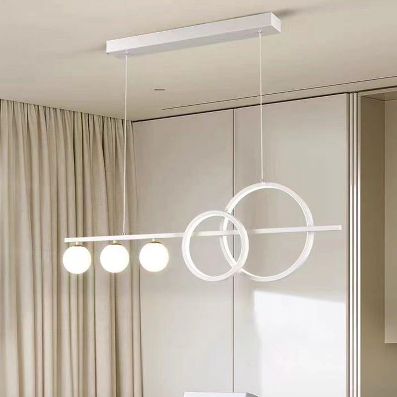 Modernism White Kitchen Island Lighting Acrylic Ceiling Light
