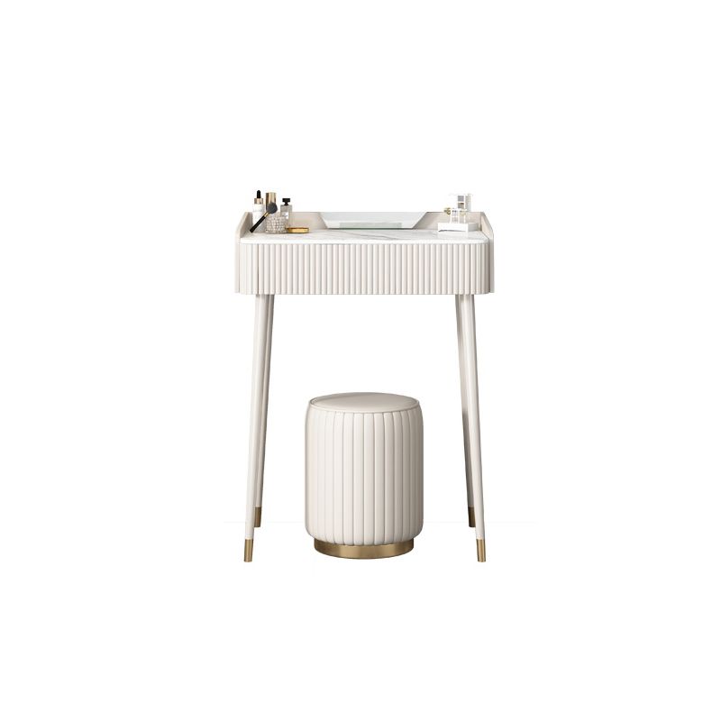 Contemporary Vanity Dressing Table Slate Top Vanity Makeup Table Set