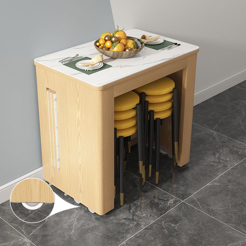 Contemporary Style Dinner Table Rectangle Furniture,72.3"L x 31.5"W x 29.5"H