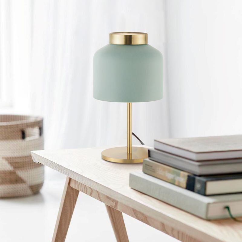Jar Metal Night Table Light Post-modern 1 Bulbe Blanc White / Blue Nightstand lampe pour salle à manger