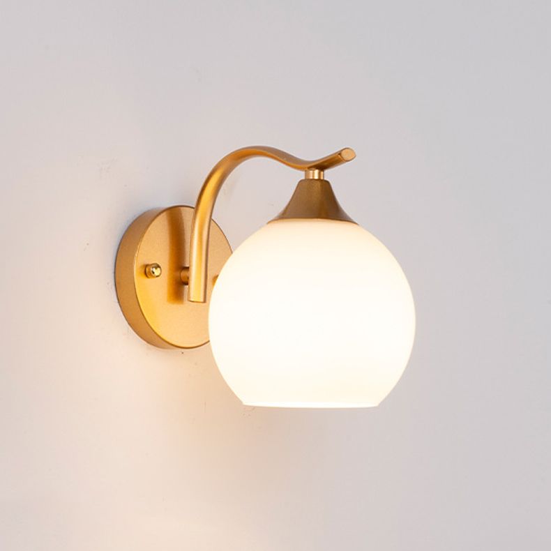 Hedendaagse stijl Orb wand gemonteerd licht glas 1 lichte wand gemonteerd lamp