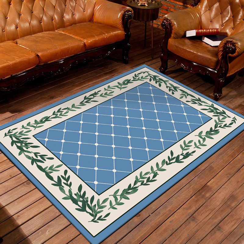 Nostalgic Persian Rug Multi Colored Trellis Carpet Non-Slip Washable Pet Friendly Rug for Living Room