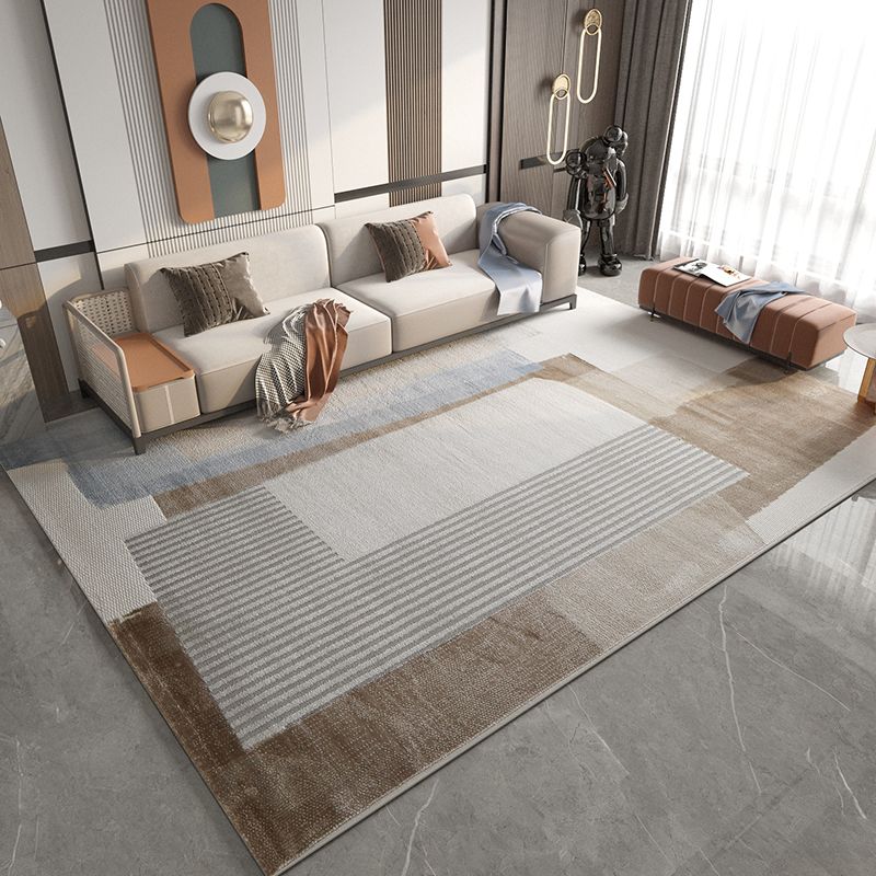 Carpet Jute Polyster Rectangle Geometric Pattern Area Rug Stain Resistant Adult Indoor Rug