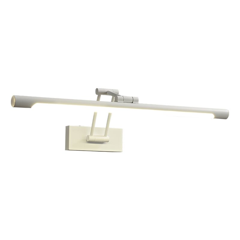 Single Modernism White Bathroom Vanity Light LED Bath Bar for Bedroom