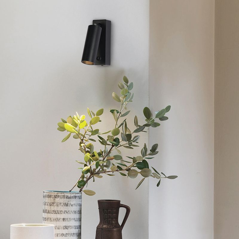 Aluminum Cylinder Wall Sconce Lighting Modern Style 1-Light Wall Lamp Fixtures