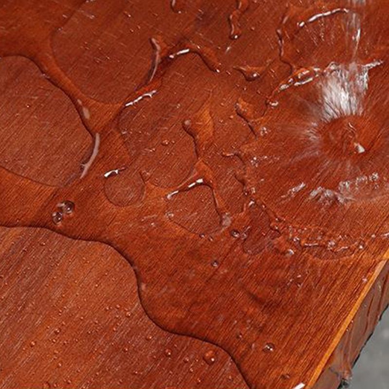 Rectangular Bar Height Table Solid Wood Top Bistro Pub Table with Black Base