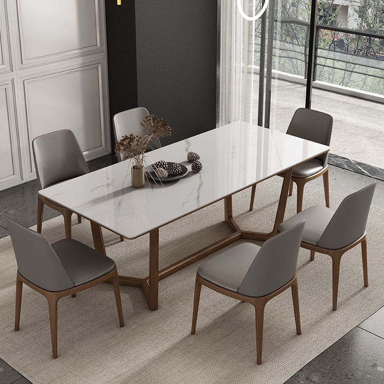 Modern 1/2/3/4/7 Pieces Dining Set Sintered Stone Dining Table Set for Home