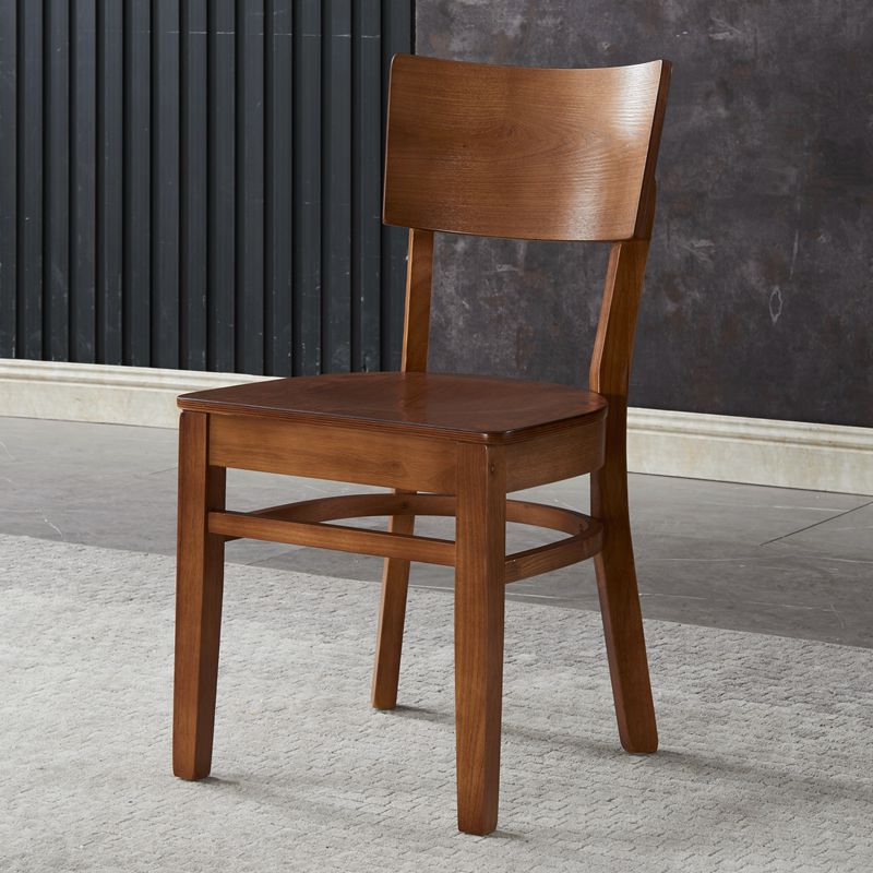 Industrial Style Dining Chair Solid Wood Open Back Armless chair