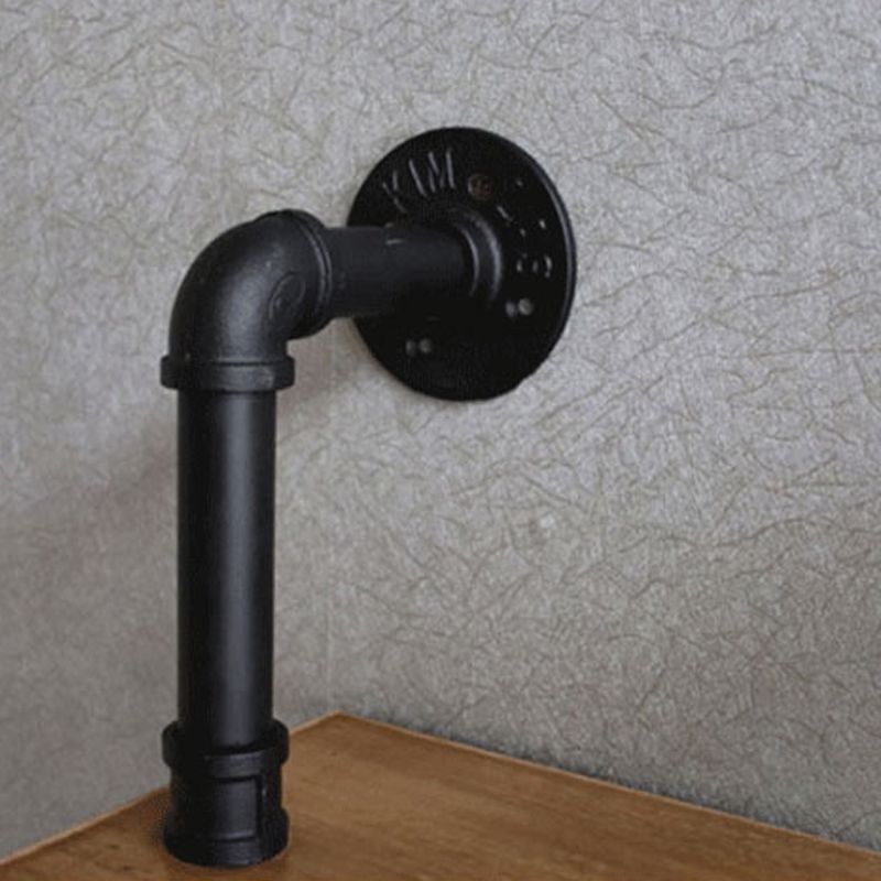 Wall Mounted Bookcase Industrial Metal Floating Shelf for Study Room