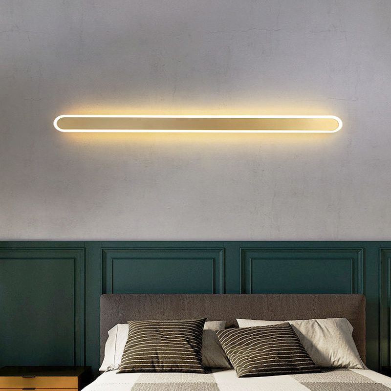 Linear Wall Light Fixture Modern Style Wall Sconce Light for Living Room