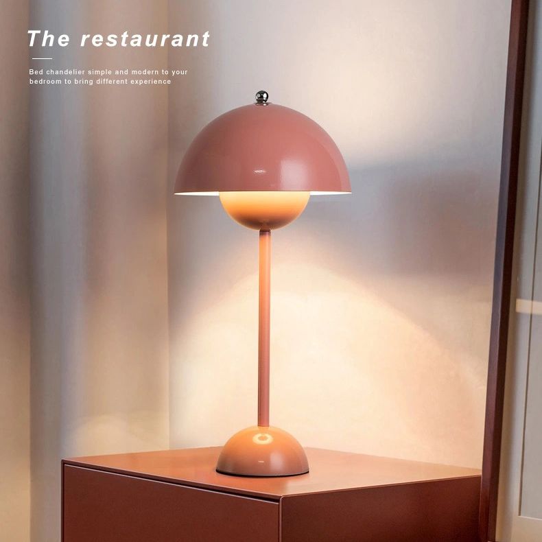 Dome Shape Table Lamp Modern Style Metal Single Light Table Light