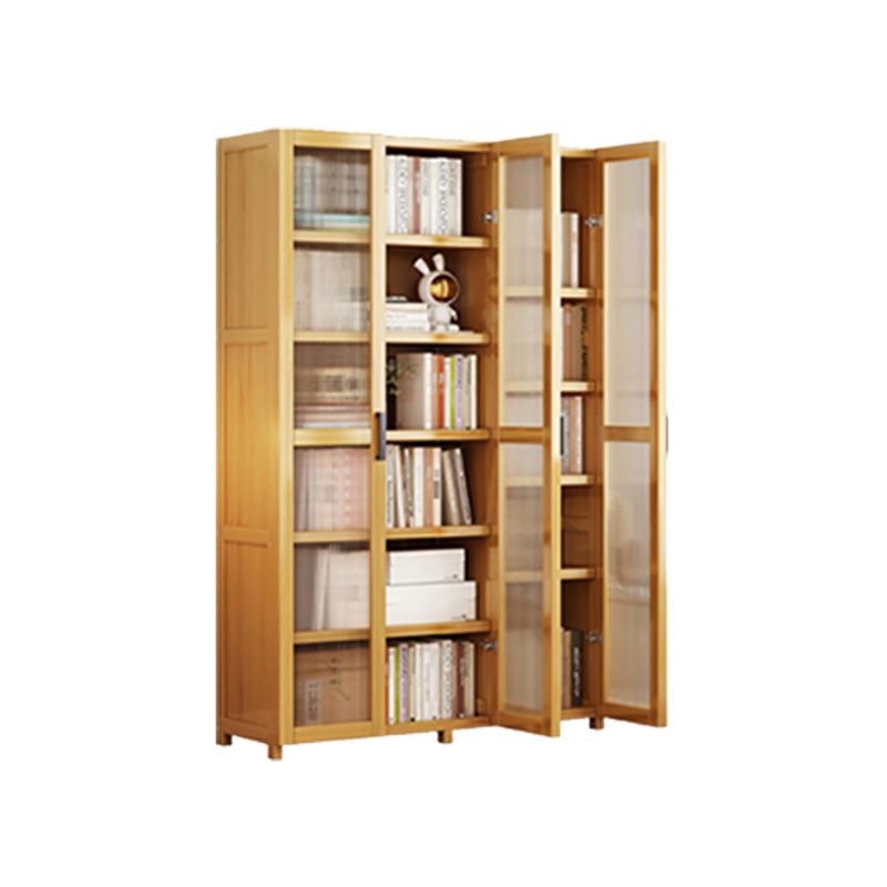 Vertical Engineered Wood Bookshelf Contemporary Closed Back Bookcase