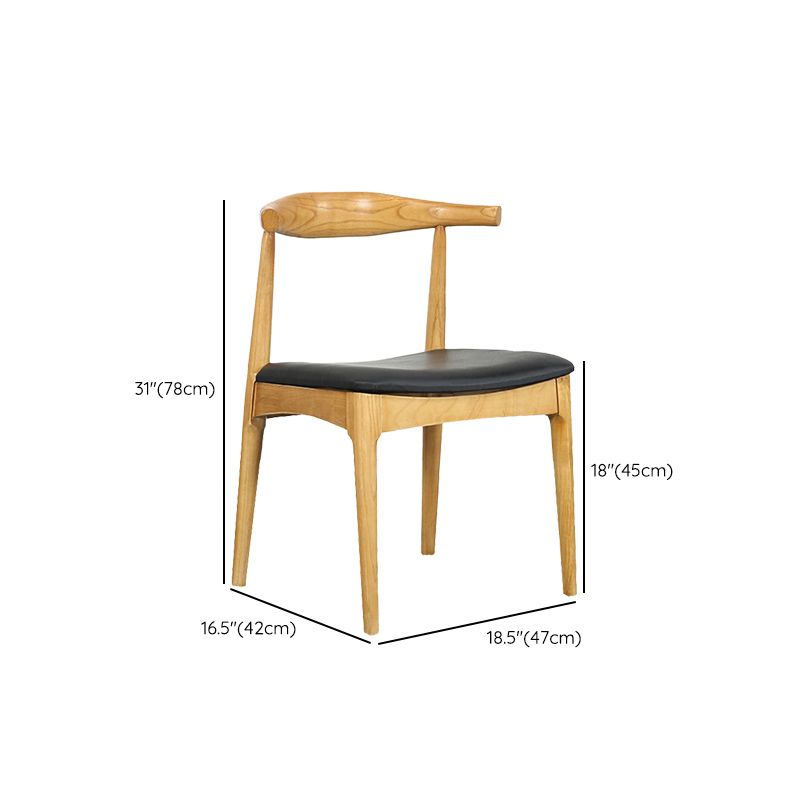 Natural Finish Pine Wood Dining Set 1/2/5 Pcs Modern Dinette Set