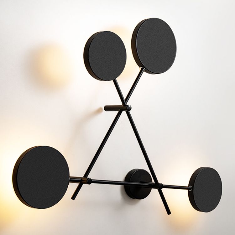 Luce da parete geometrica a 4 luci geometriche a 4 luci per soggiorno per soggiorno