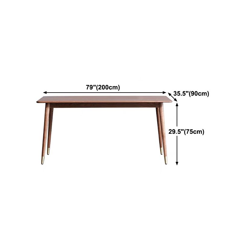 Rectangle Shape Kitchen Table Luxury Dining Room Desk with 4 Legs