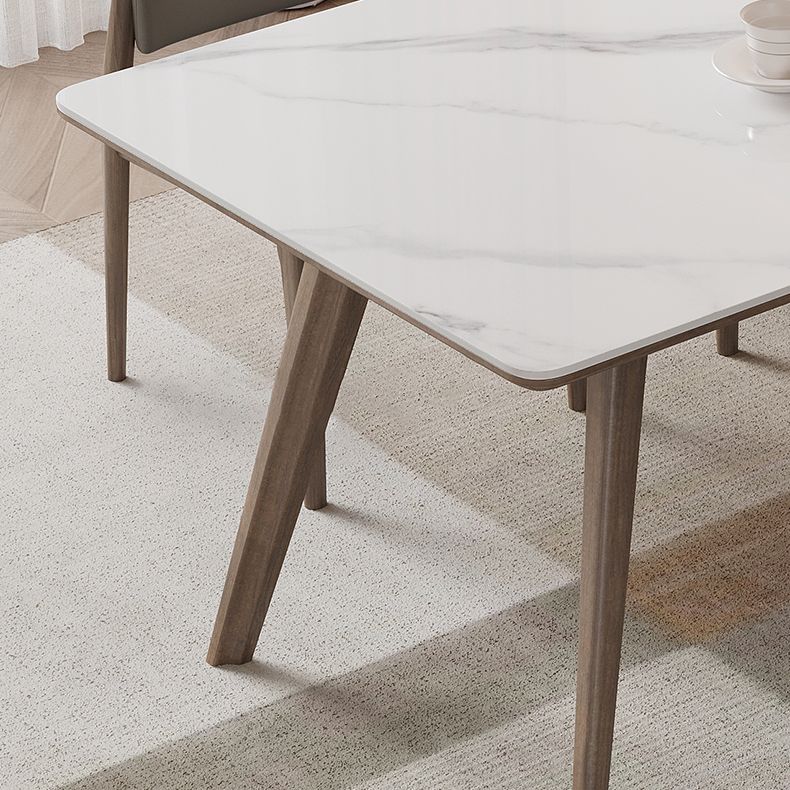 1/5/7 Pcs Modern Style Rectangle Stone Standard Height Dining Table Furniture