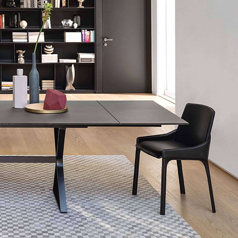 Chaise de salle à manger moderne en métal, chaise d'appoint Parsons de 20 pouces de large pour la cuisine