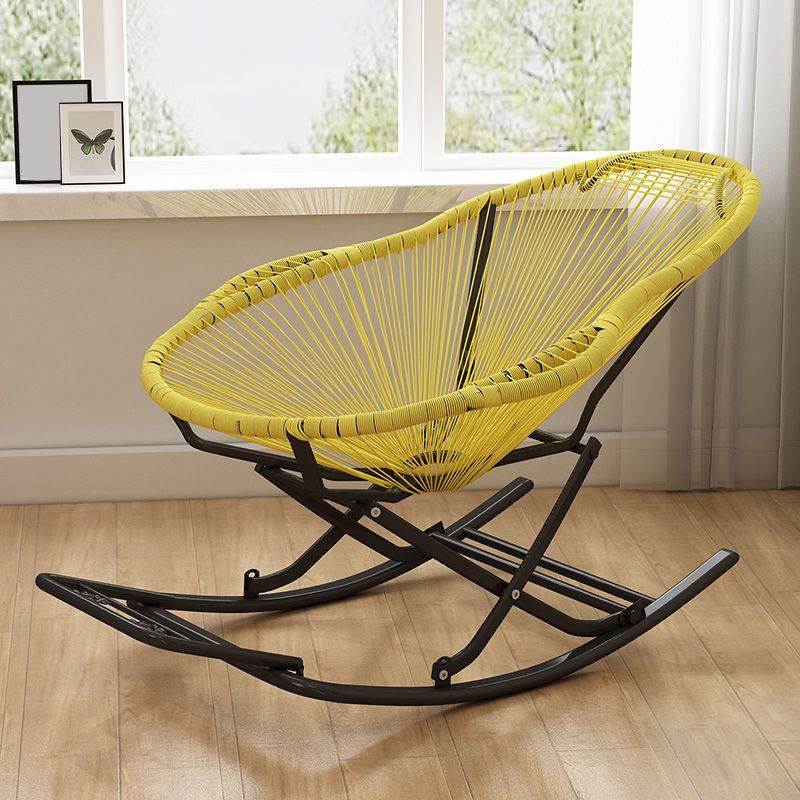 Simple Style Iron Base Balcony Lazy Chair Leisure Rocking Chair