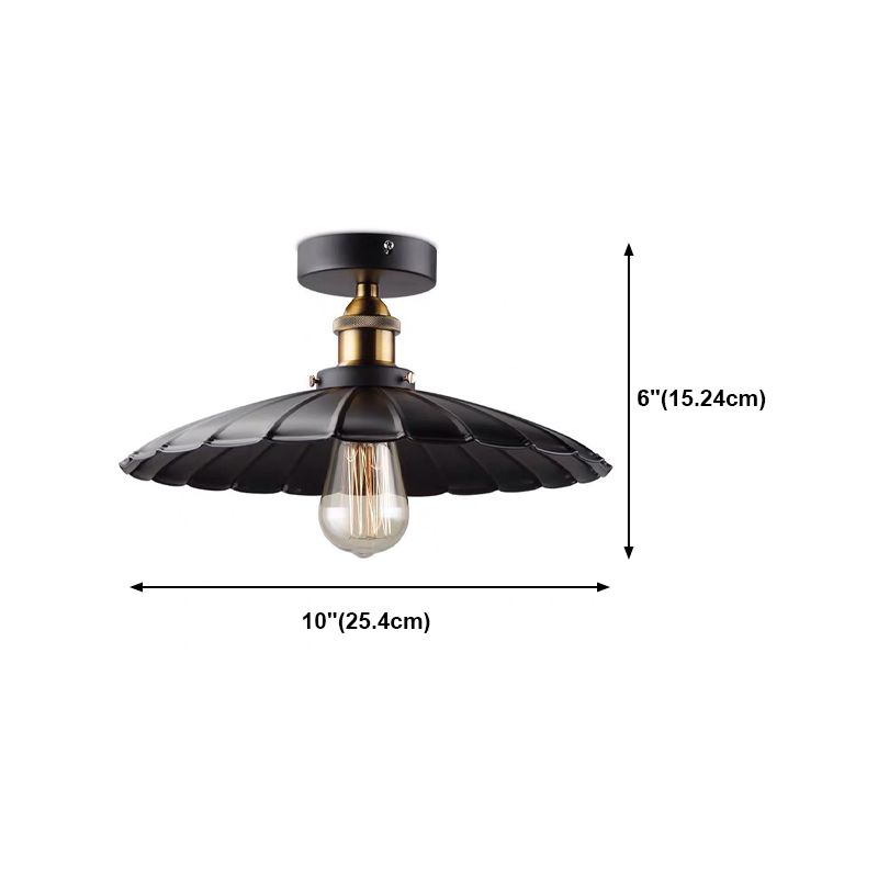 Noir près de lampe à plafond style industriel metal de plafond évasé
