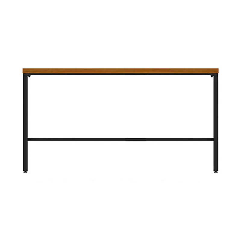 Glam Rectangle Pub Table Set 1/2/3/7 Pieces Pine Wood Top Bar Table with Metal Stools