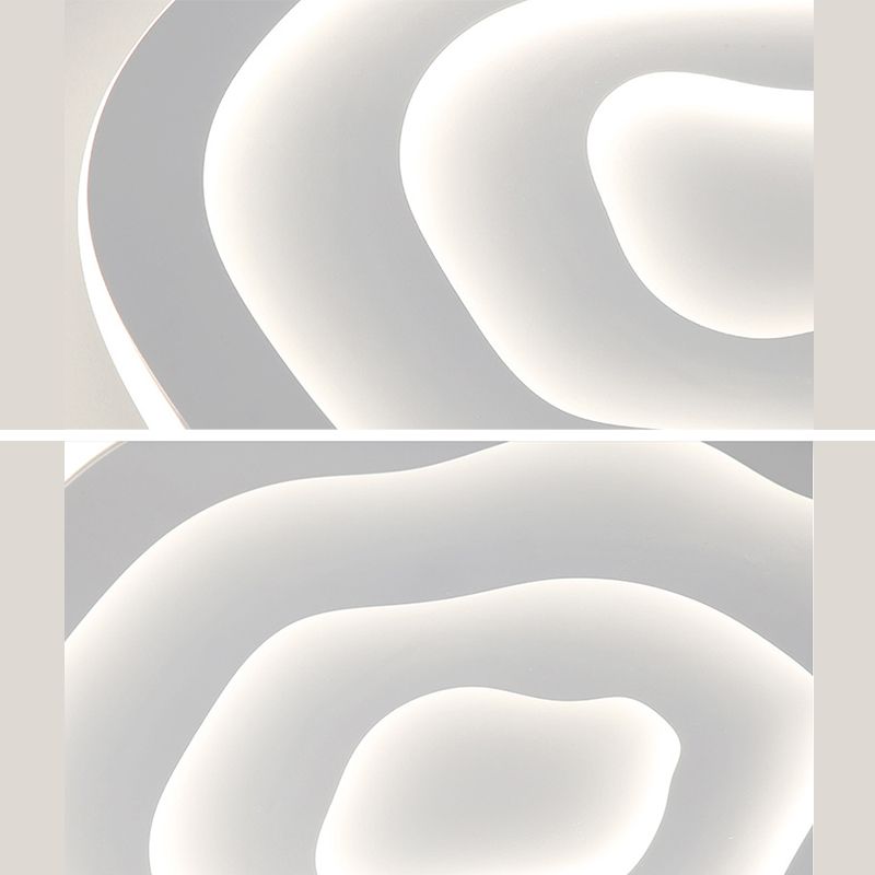 Plafonnier encastré en forme de nuage en acrylique, luminaire de plafond moderne et simple pour chambre à coucher