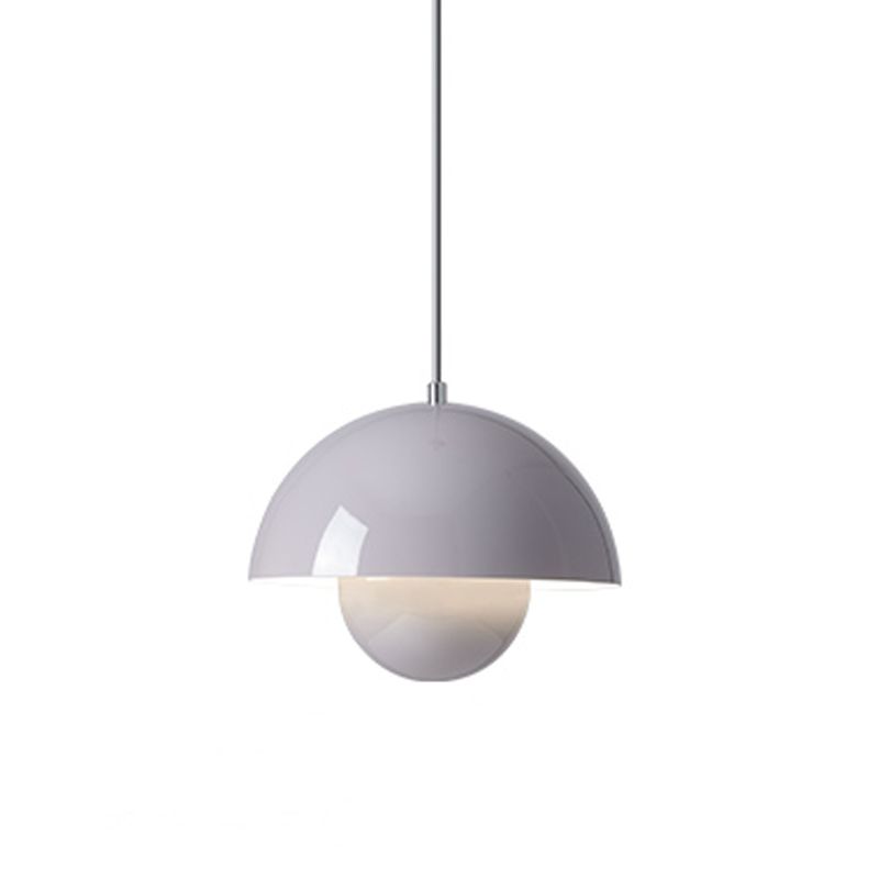 Round Shape Metal Hanging LightNordic Macarons 1-Light Hanging Mounted Light Fixture