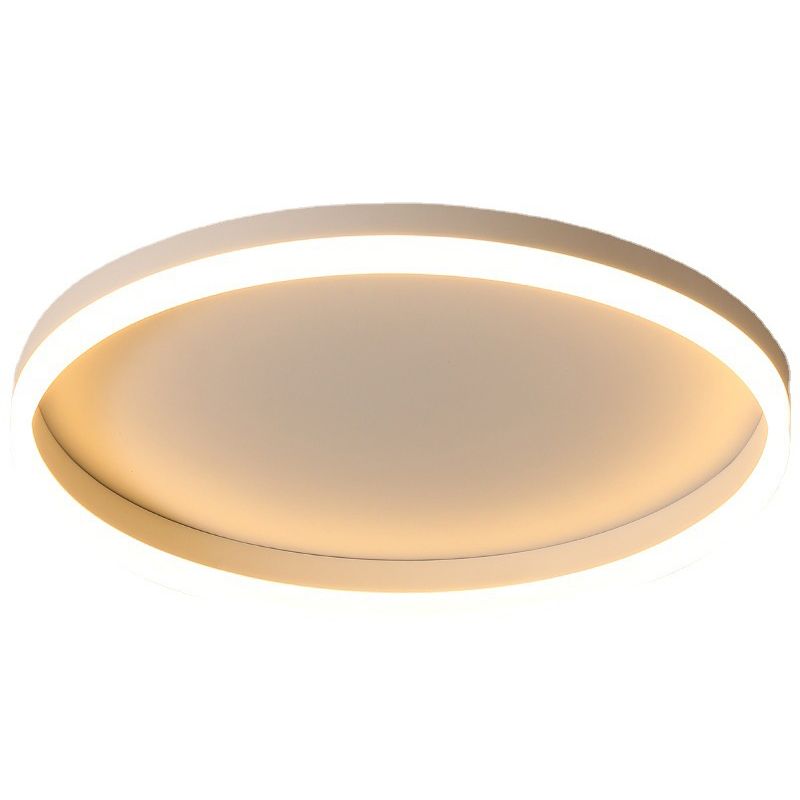 Acrylic Circular LED Ceiling Light in Modern Creative Style Wrought Iron Flush Mount for Bedroom