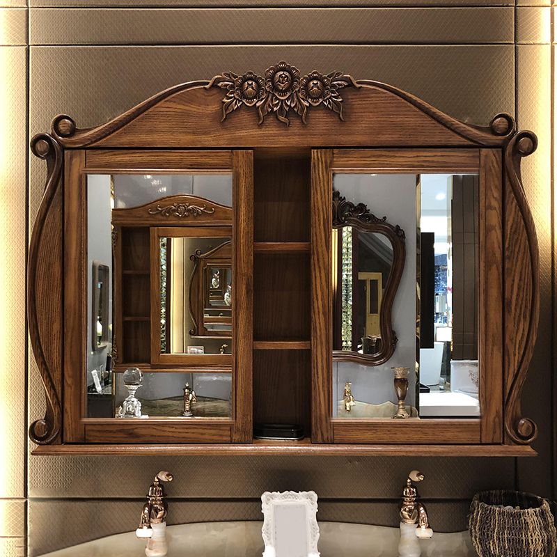 Traditional Bathroom Vanity Solid Wood Mirror Included Bathroom Vanity Cabinet