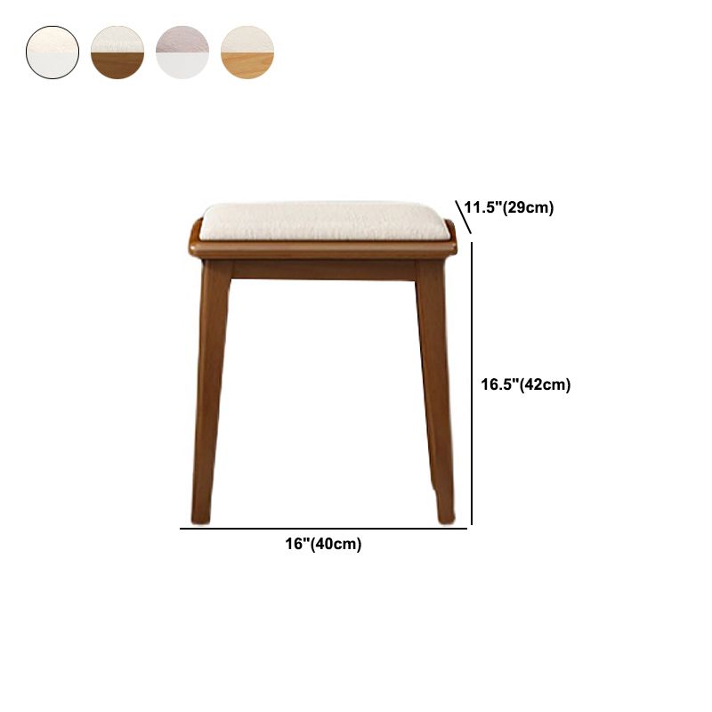 Solid Wood Vanity Table Set 3-Drawer Makeup Vanity Table with Mirror and Stool