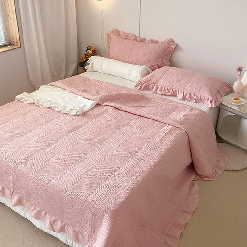 Modern Bed Sheet Set Cotton Solid Color Fitted Sheet for Bedroom