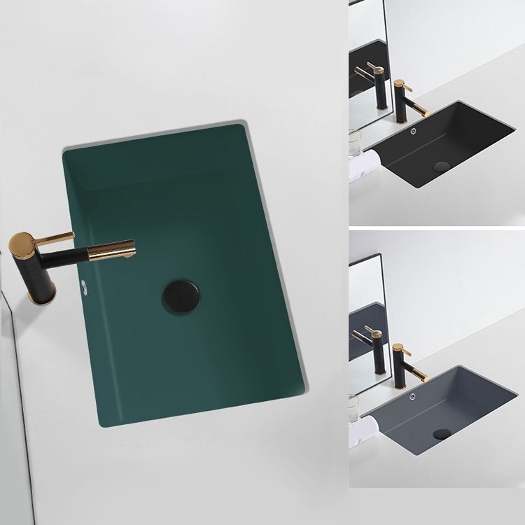 Modern Undermount Bathroom Sink Rectangular Undermount Bathroom Sink with Overflow