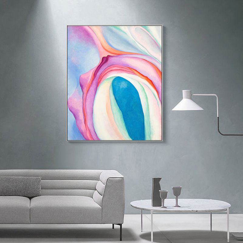 Magical Abstract Pattern Painting for Living Room in Pink, Multiple Sizes Available