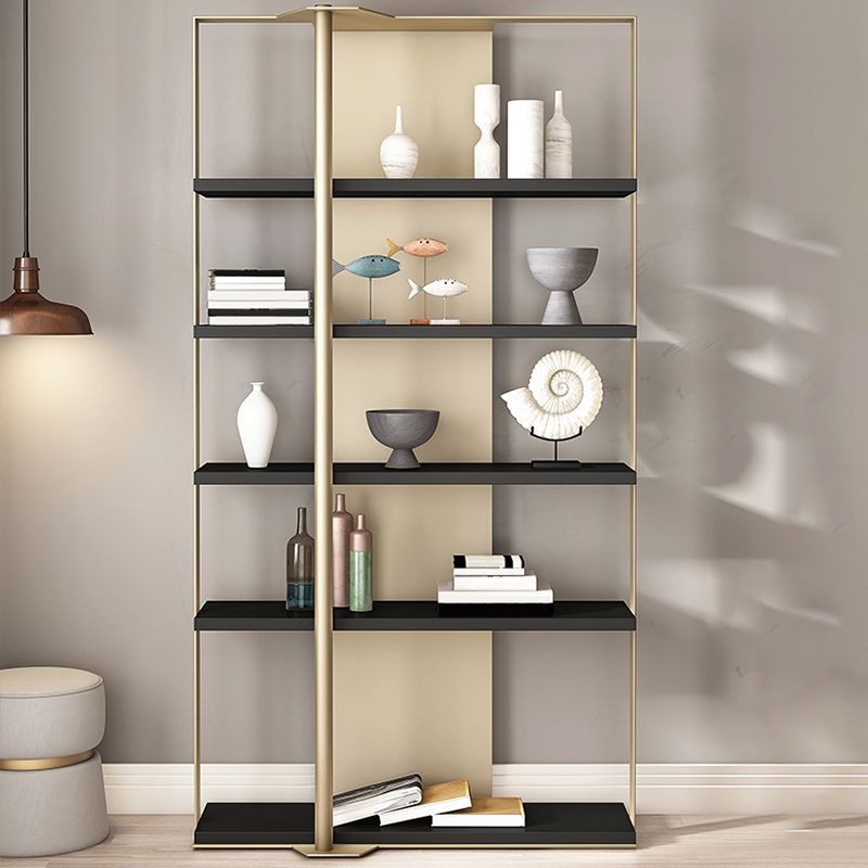 Glam Open Back Shelf Bookcase Metal Book Shelf for Study Room