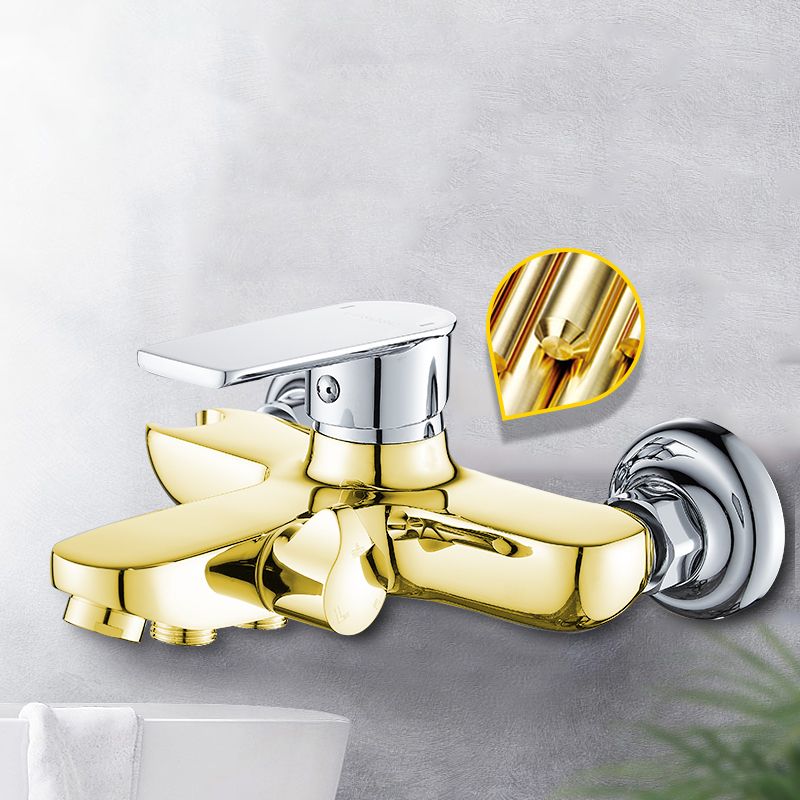 Popular Tub Filler Wall Mounted Lever Handle Fixed Tub Faucet Trim