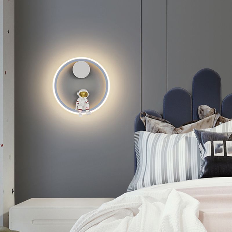 Metal Wall Mounted Lamp Modern LED Sconce Light Fixture for Kids Bedroom