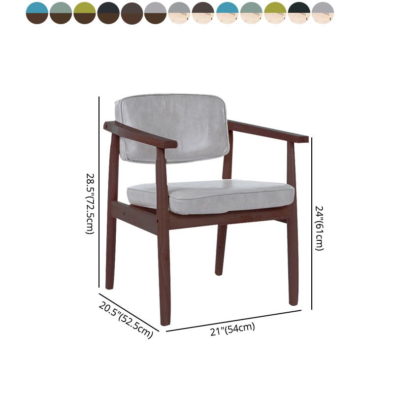 Silla de comedor de madera moderna con respaldo abierto, silla lateral de comedor individual para uso doméstico