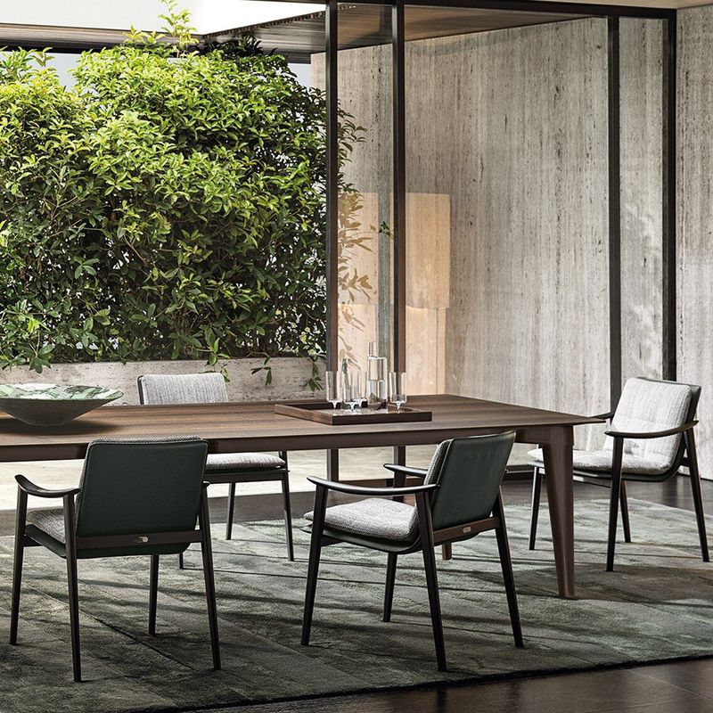 Rectangular Patio Dining Table Set 1/5 Pieces Modern Dining Set