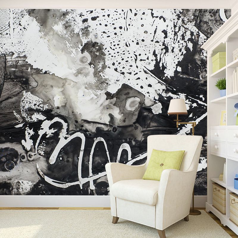 Moisture Resistant Abstract Pattern Mural Wall Covering for Dining Room Wall Decor