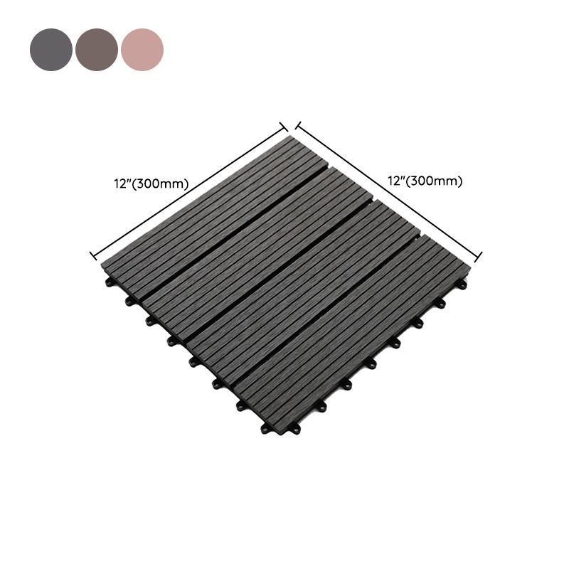 Striped Pattern Decking Tiles Interlocking Square Deck Plank Outdoor Patio