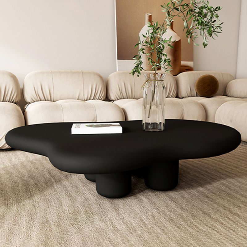 11.81" Tall Scandinavian Style Cocktail Table 4 Legs Coffee Table