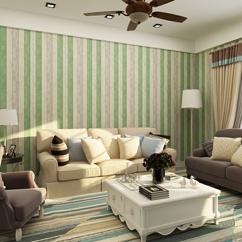 Unpasted Barn Wood Wallpaper Roll Non-Woven Fabric Rustic Wall Art for Living Room