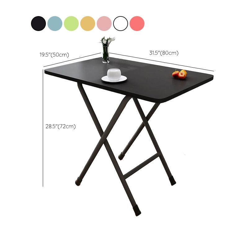 Modern Rectangle Folding Table 31.5"L Wooden Home Dining Room Table