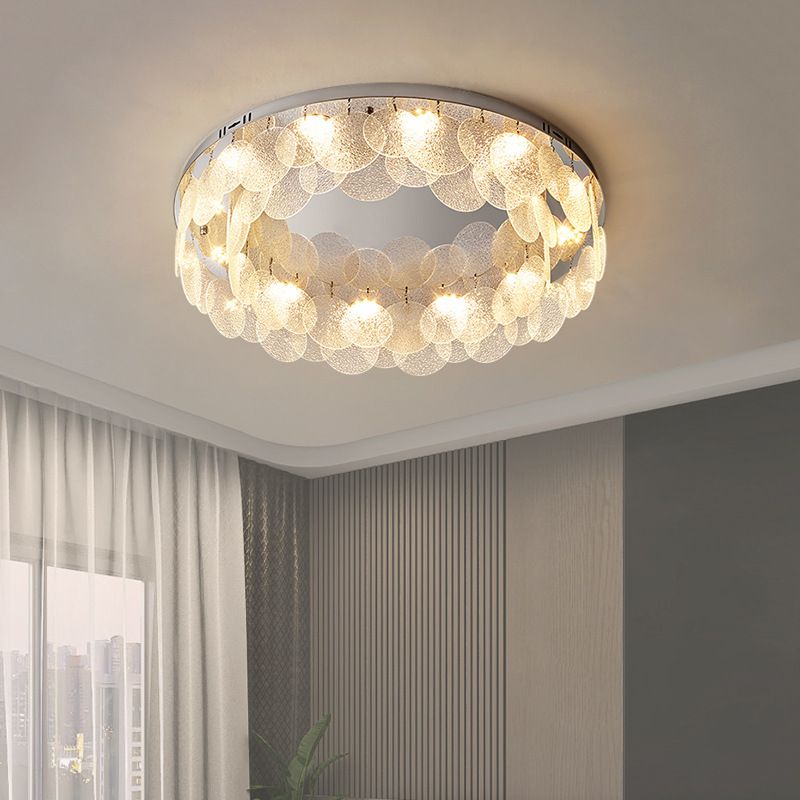 Silver Modernism Flush Mount Lighting LED Ceiling Light for Bedroom