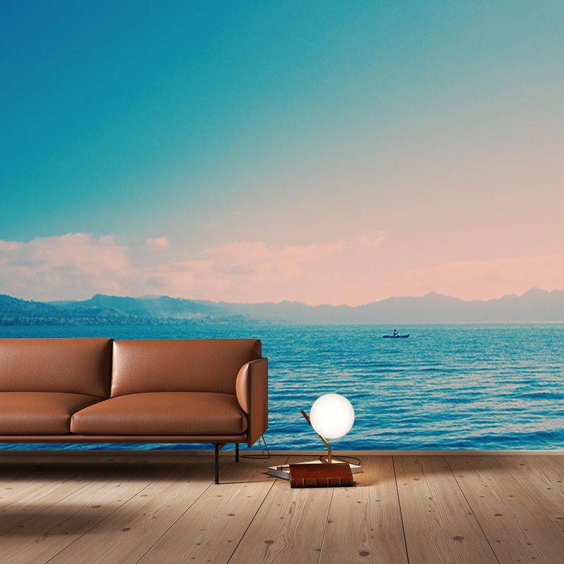 Oversized Sea Mural Wallpaper Photography Horizontal Wall Decor for Home